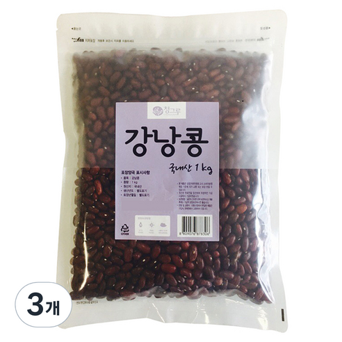 광복농산 청그루 강낭콩, 1kg, 3개