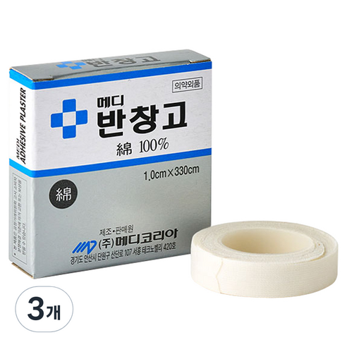 메디코리아 면반창고, 1개입, 3개