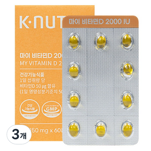 케이뉴트라 마이 비타민D 9g, 3개, 60정