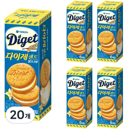 다이제 오리온 샌드, 70g, 20개