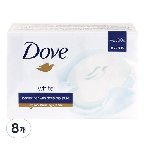 도브 뷰티 바 비누, 100g, 8개