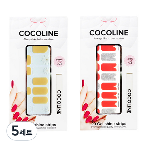 코코라인 붙이는 젤네일 스트립, COCO No 131, COCO No 134, 5세트