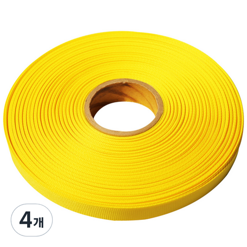 금비코리아 리본 골직 G rosG rain 15mm x 45m G 7, 노랑, 4개
