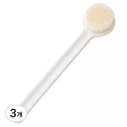 누비엘라 등드름 바디 브러쉬 35cm, 화이트, 3개, 1개입