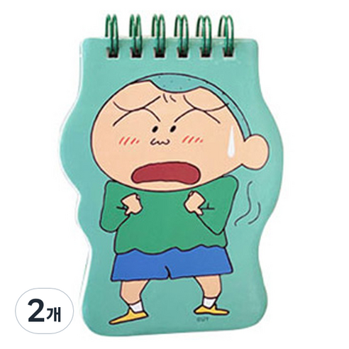 플라잉웨일즈 짱구는못말려 모양 수첩, 훈이, 2개