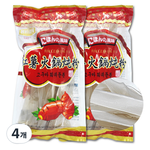 고구마 넙적당면, 300g, 4개