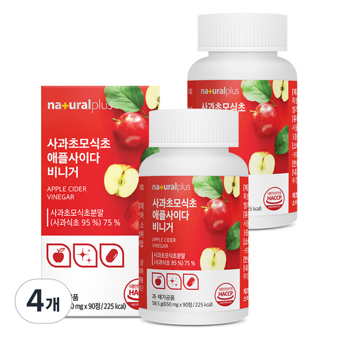 내츄럴플러스 사과초모식초 애플사이다비니거 58.5g