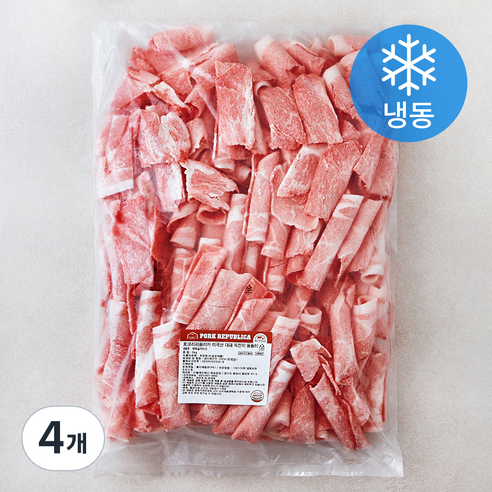 포크리퍼블리카 미국산 대패 목전지 돌돌이 (냉동), 4개, 3kg