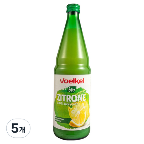 보엘켈 유기농 레몬주스, 5개, 750ml