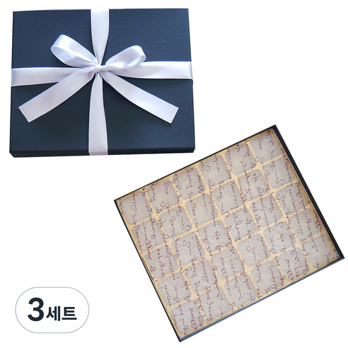 아이러브초코 싸바리 초콜릿 박스 30구 + 주자 리본 세트, 3세트