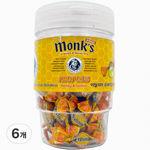 몽스 프로폴리스 캔디, 6개, 100g