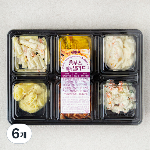 쉐푸드 홈 무스 샐러드, 330g, 6개