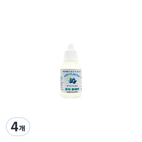 조이라이프 아로마조이 슬라임재료 조이후레바 30ml, 4개, 블루베리