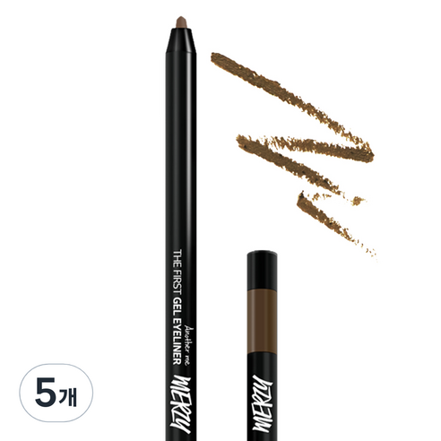 머지 더 퍼스트 젤 아이라이너 0.5g, G13 앰버 브라운, 5개