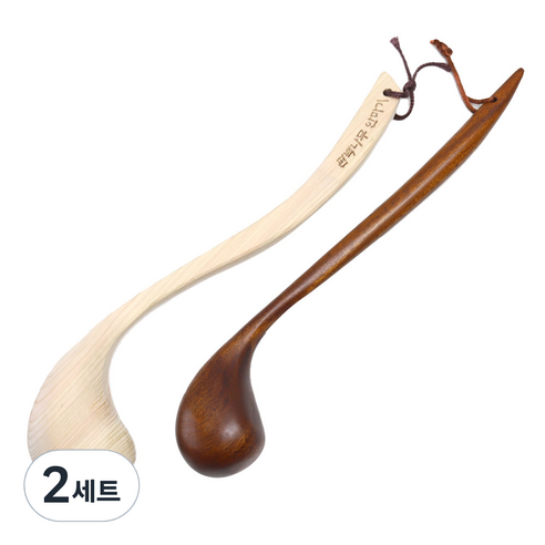 원목 마사지기 2종 세트, 2세트, 혼합색상