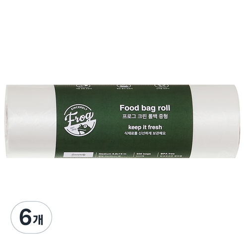 프로그 크린 롤백 500p, 중(M), 500개, 6개