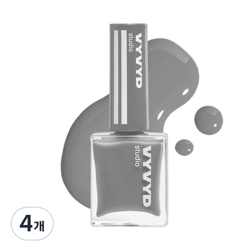 비비드스튜디오 네일 플래쉬 매니큐어, NO 24 모멘터리 사운드, 10ml, 4개