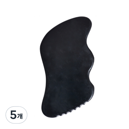 주앙오브제 샤크 괄사 마사지, 블랙, 5개
