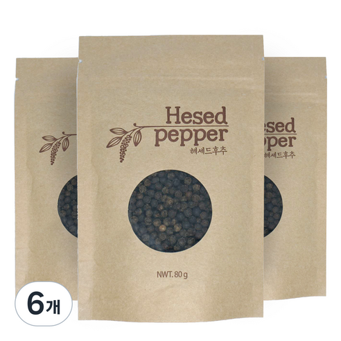 헤세드 라타나끼리 헤세드 후추, 80g, 6개