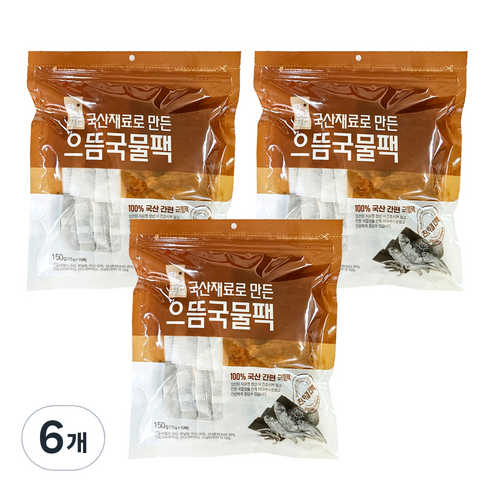 다시팩 으뜸 국물팩 10p, 150g, 6개