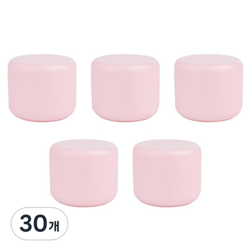 크림용기 100g, 30개, 핑크