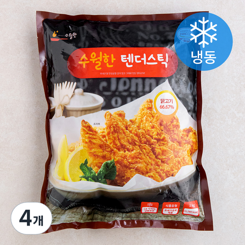 수월한 텐더스틱 (냉동), 1kg, 4개