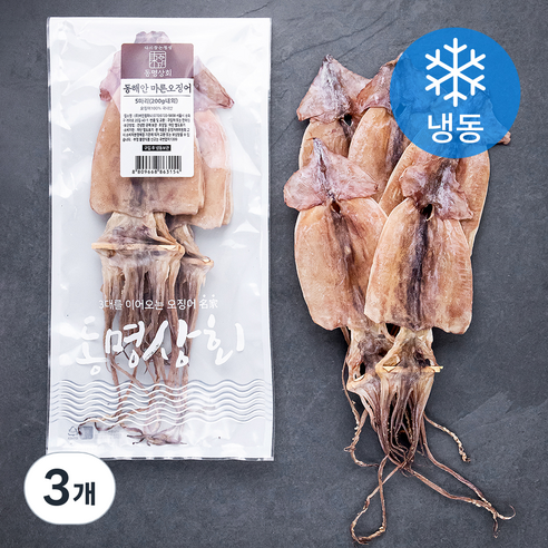 동명상회 동해안 마른오징어 (냉동), 200g 내외(5마리), 3개