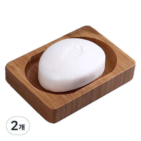 몬드스팟 우드 비누 스파 호텔 욕실 받침대 홀더 YY57270, 타원, 2개