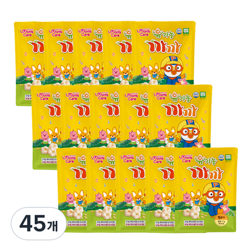 MomsCare 뽀로로 유기농 까까 별과자, 현미 + 백미, 13g, 45개