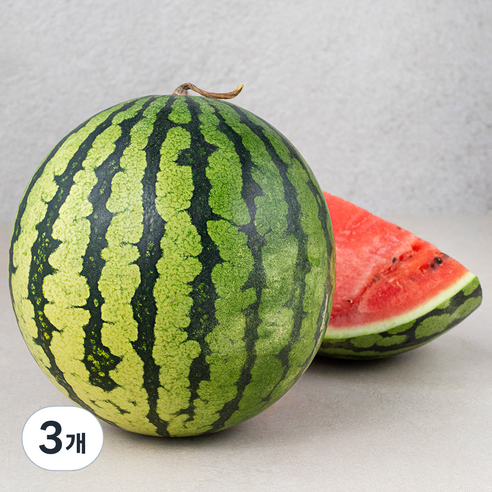 산지직송 수토마켓 못난이수박, 3kg이상, 3개