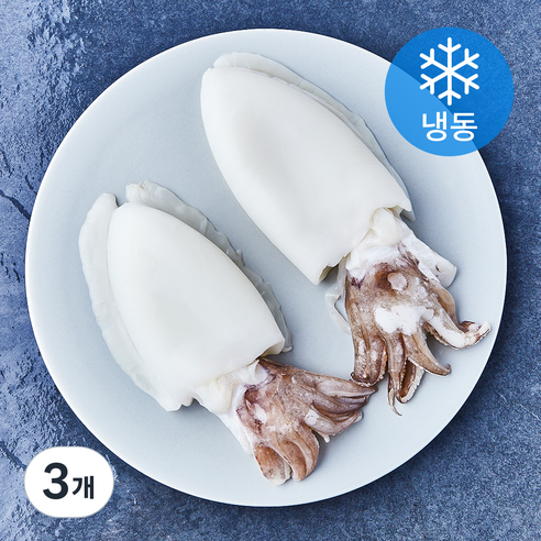 손질통 갑오징어 2미 (냉동), 3개, 450g