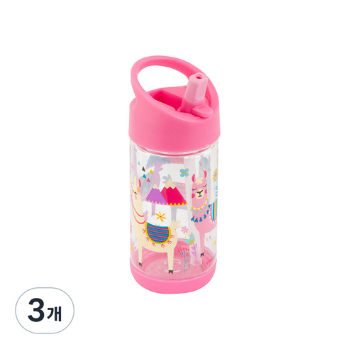 스테판조셉 유아용 빨대컵 280ml, 라마, 3개
