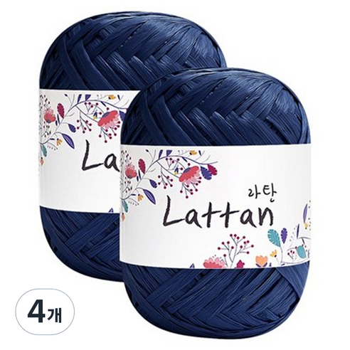 yarna 라탄 2볼 라피아실 40g, 29번(반유광), 4개