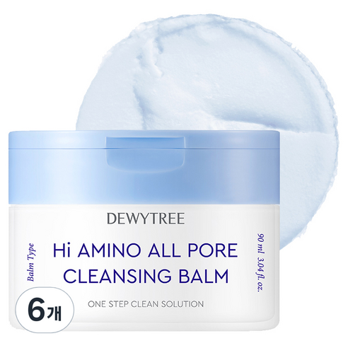 듀이트리 하이 아미노 올 모공 딥 클렌징 밤, 90ml, 6개