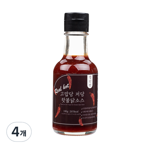 특별한맛 고맙당 저당 불닭 핫소스, 180g, 4개