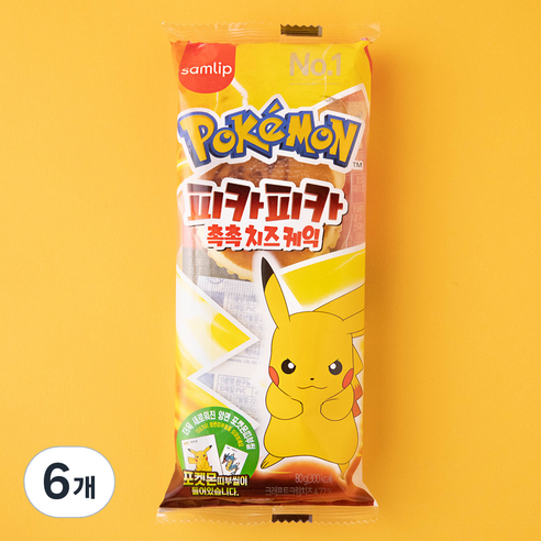 삼립 피카피카 촉촉 치즈케익, 40g, 2개입, 6개