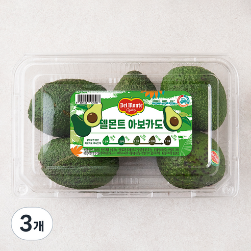 델몬트 아보카도, 1kg, 3개