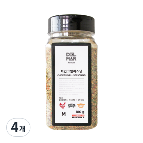 딜리셔스마켓 치킨그릴씨즈닝, 180g, 4개