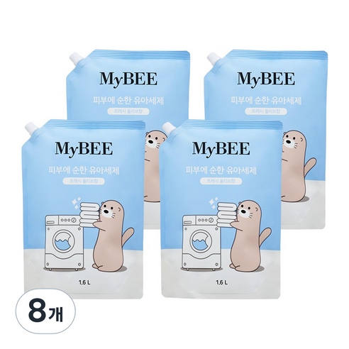 마이비 피부에순한 유아 세제 리필, 1.6L, 8개