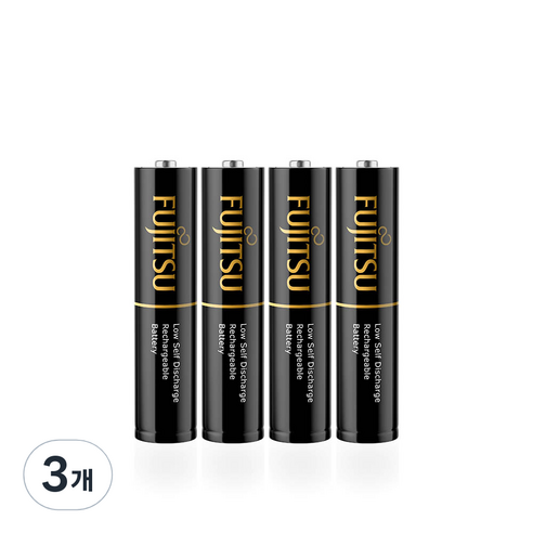 후지쯔 프리미엄 AAA 충전지 950mAh, 4개입, 3개