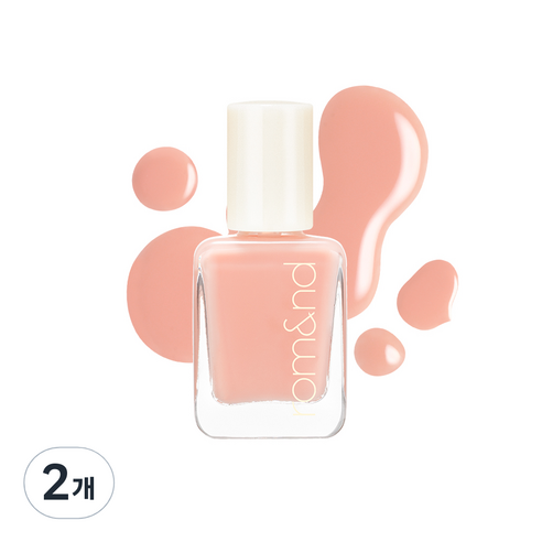 롬앤 무드 페블 네일, W04 베이비 피치, 7g, 2개