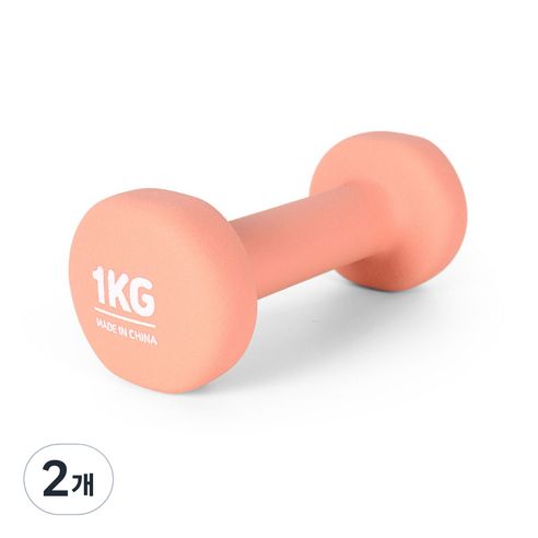 에르고기어 EG 네오프렌 아령, 1kg, 2개