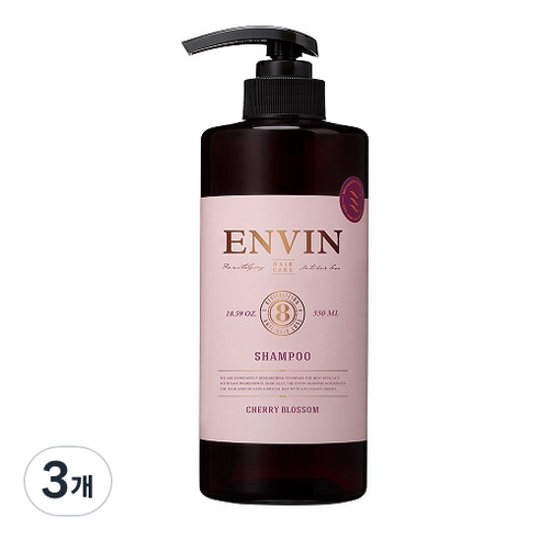 앙방 탈모 증상 완화 샴푸 체리블라썸향, 550ml, 3개