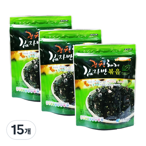 광천해저 김자반볶음, 65g, 15개