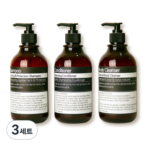 로맨틱노벰버 라벨2 욕실 디스펜서 3종 세트, 3세트, 브라운
