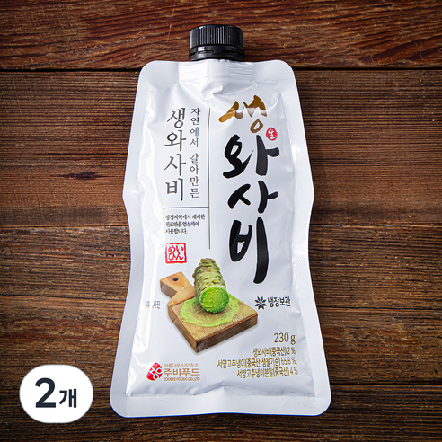 자연에서 갈아만든 생와사비, 230g, 2개