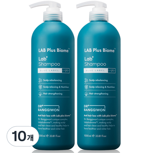 닥터방기원 랩플러스 바이옴 탈모샴푸 블루라벨, 1000ml, 10개