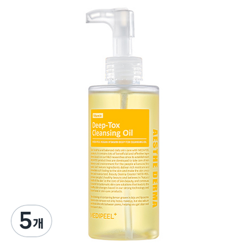 메디필 비건 비타민 딥톡스 클렌징 오일, 5개, 200ml