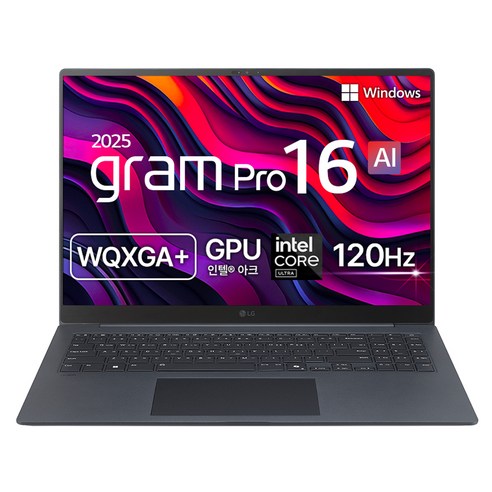 LG전자 2025 그램 Pro 16 코어Ultra5 애로우레이크 방문설치, 타이탄 블루, 512GB, 16GB, WIN11 Home, 16Z90TP-KA5BK