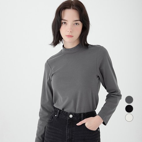 ELLE PARIS 목넥 겉기모 티셔츠